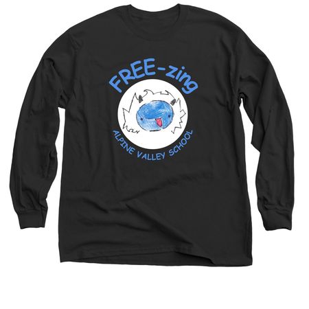 FREE-zing with Jonah Bobo, a Black Classic Long Sleeve Tee