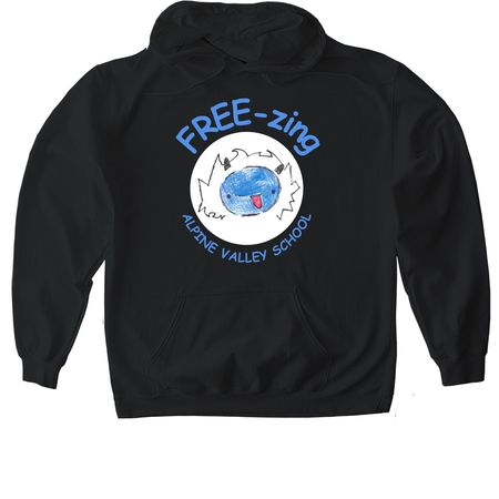 FREE-zing with Jonah Bobo, a Black Gildan Softstyle Pullover Hoodie