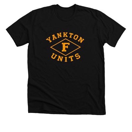 "F" Units, a Solid Black Blend Premium Unisex Tee