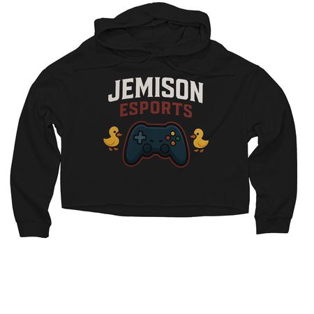 Esports Duck Gear, a Black Women?s Lightweight Cropped Hoodie