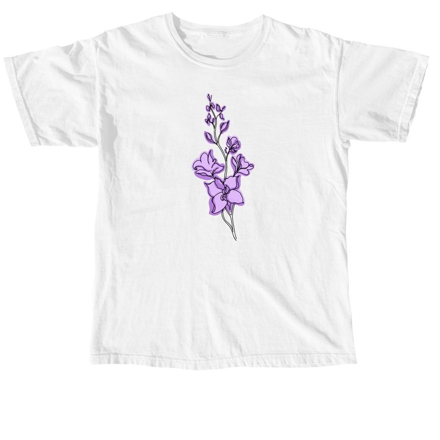 Birth flowers for Noah (no text), a White Comfort Colors Unisex Tee