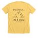 Pig Rescue, a Heather Yellow Gold Premium Unisex Tee (back-view)