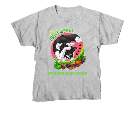 Fruit Week - Prairie Disc Dogs, a Sport Grey Youth Unisex Tee