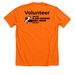 Heron Ambassador Volunteers, a Neon Orange Premium Unisex Tee (back-view)