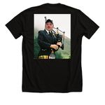 C Co HQ, a Solid Black Blend Premium Unisex Tee (back-view)