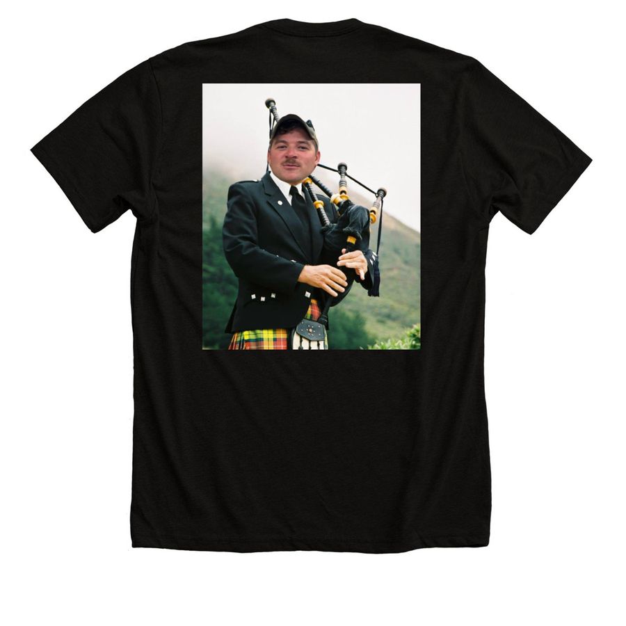 C Co HQ, a Solid Black Blend Premium Unisex Tee (back-view)