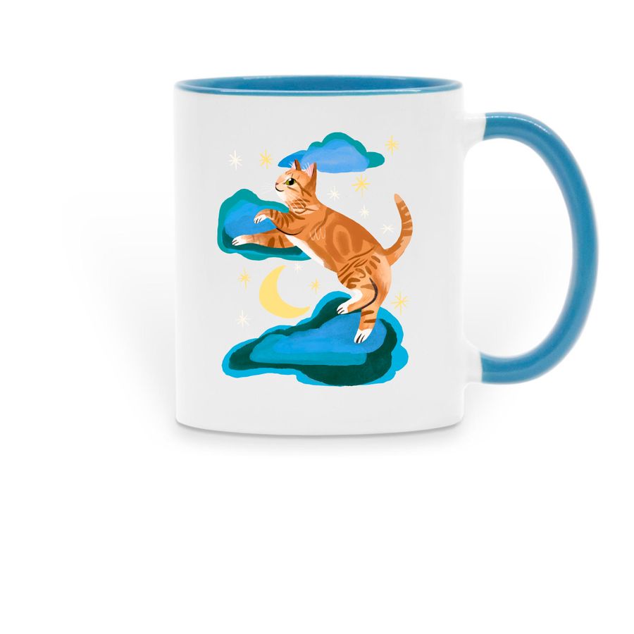 Kody Forever Mug, a Light Blue Two-Tone Ceramic Mug