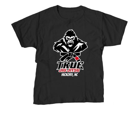 True Jiu-Jitsu, Hickory&nbsp;, a Black Youth Unisex Tee