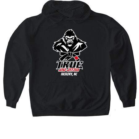 True Jiu-Jitsu, Hickory&nbsp;, a Black Gildan Softstyle Pullover Hoodie