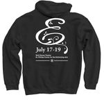 Disney's Frozen - Filigree - White Font, a Black Pullover Hoodie (back-view)