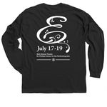 Disney's Frozen - Filigree - White Font, a Black Classic Long Sleeve Tee (back-view)