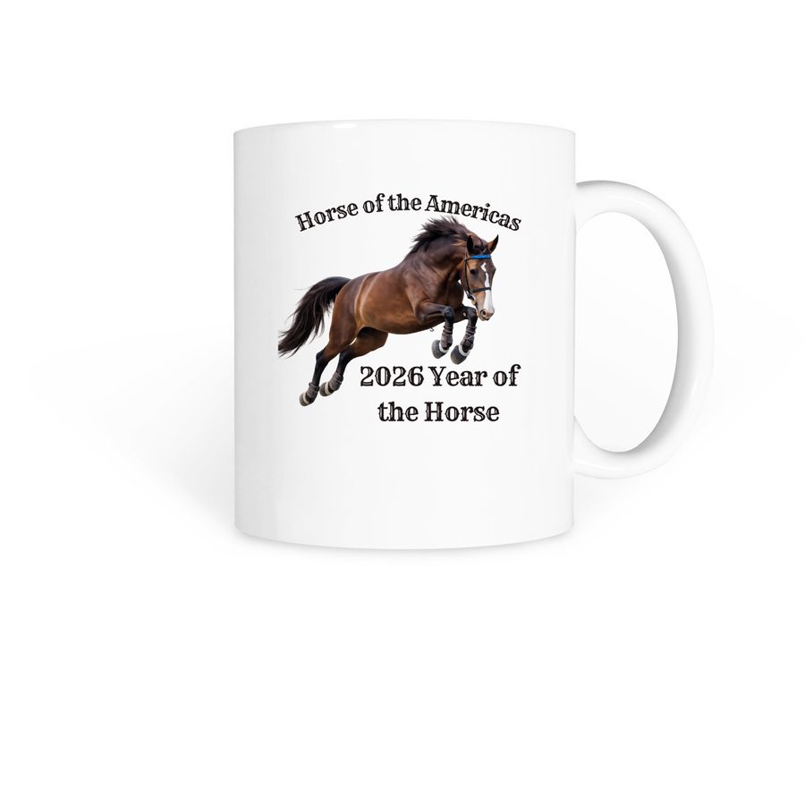 Horse of the Americas - Coffee Mugs, a White Coffee Mug