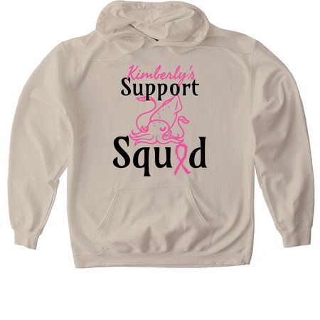 Kimberly's Support Squid's, a Sand Gildan Softstyle Pullover Hoodie