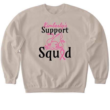 Kimberly's Support Squid's, a Sand Softstyle Crewneck Sweatshirt