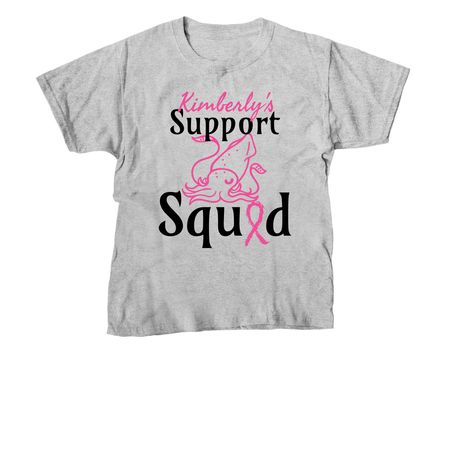 Kimberly's Support Squid's, a Sport Grey Youth Unisex Tee