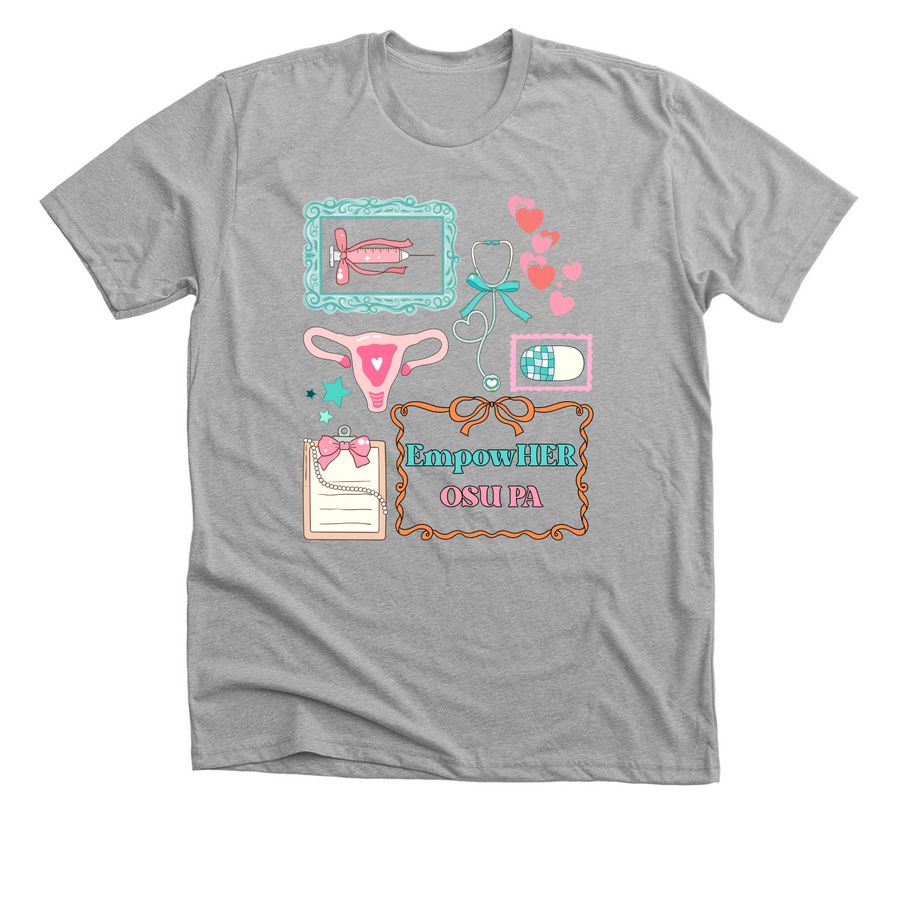 EmpowHER PA Merch!, a Athletic Heather Premium Unisex Tee