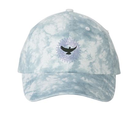Colorful Cap, a Light Blue Printed Tie Dye Baseball Hat