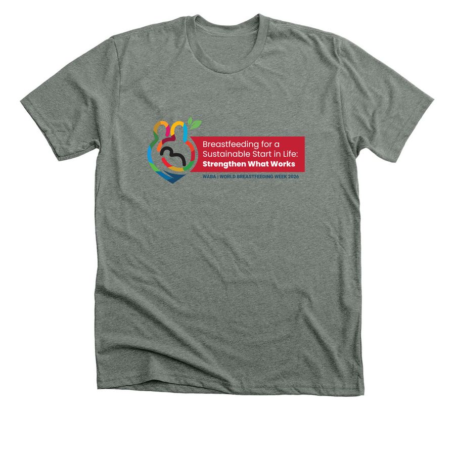 World Breastfeeding Week 2026, a Deep Heather Premium Unisex Tee