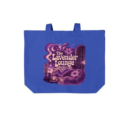 Lavender Lounge Tote bag, a True Royal Cotton Canvas Tote Bag