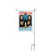 The Wajeeh Lion Podcast - yard flags, a White 12" x 18" Yard Flag with Stake