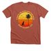 FIDO Orange Sunset, a Heather Clay Premium Unisex Tee