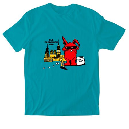 OFH3 Logo On Front, a Jade Dome Softstyle Cotton Tee