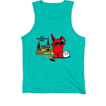 OFH3 Logo On Front, a Teal Premium Cotton Tank