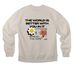 Spread the Hope, a Dust Premium Heavyweight Crewneck Sweatshirt (back-view)