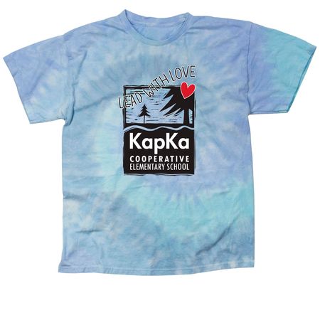 Lead With Love, a Lagoon Classic Tie Dye Tee
