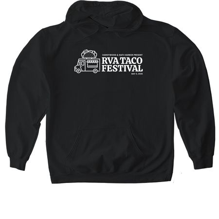 RVA Taco Festival 2026, a Black Gildan Softstyle Pullover Hoodie