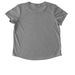 Page, a Aluminum Grey Allmade Eco Triblend Women?s Scoop Neck Tee (back-view)