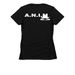 Manipulate Shirt - Black, a Black Women's Slim Fit Tee (back-view)