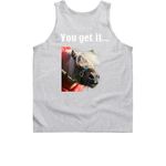 Dusty Is My Therapist, a Sport Grey Classic Unisex Tank Top (back-view)