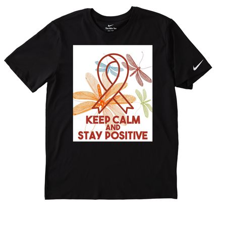 Positive Hope, a Black Nike Dri-FIT Jersey Blend Performance Tee