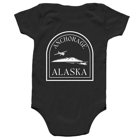 Anchorage Baby Collection&nbsp;, a Black Infant Onesie (back-view)