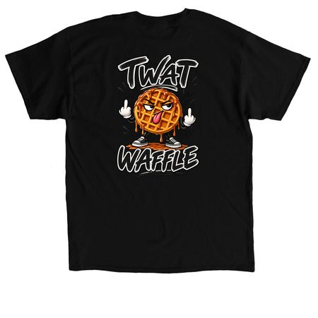 ? ? TW, a Black Classic Unisex Tee (back-view)