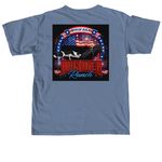 Rockin R Epic 4th Of July, a Blue Jean Comfort Colors Unisex Tee (back-view)