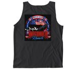 Rockin R Epic 4th Of July, a Black Comfort Colors Tank Top (back-view)