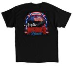 Rockin R Epic 4th Of July, a Black Classic Unisex Tee (back-view)
