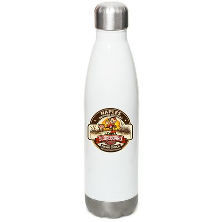 Angry Elf Water Bottle, a White Stainless Steel Water Bottle