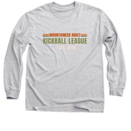 FALL 2026 Mountaineer Adult Kickball League, a Sport Grey Classic Long Sleeve Tee