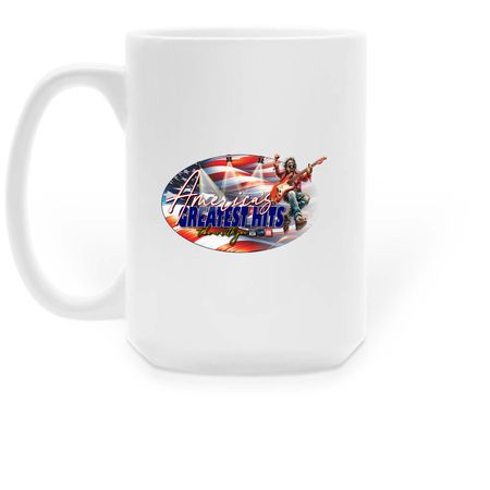 Jake is Perfect for any Hot or Cold Beverage&nbsp;, a White Large Coffee Mug (back-view)