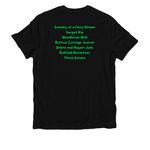Wacky Canoe, a Deep Black Allmade Organic Cotton Unisex Tee (back-view)