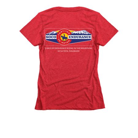Spanish Peaks!, a Red Women's Slim Fit Tee