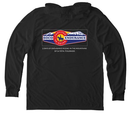 Spanish Peaks!, a Space Black Allmade Eco Triblend Hoodie Tee
