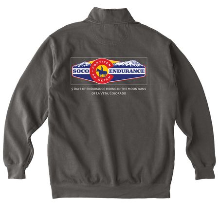 Spanish Peaks!, a Pepper Comfort Colors Quarter Zip Pullover