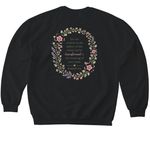 Brittany's Verse&nbsp;, a Black Softstyle Crewneck Sweatshirt (back-view)