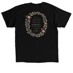Brittany's Verse&nbsp;, a Black Classic Unisex Tee (back-view)