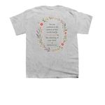 Brittany's Verse&nbsp;, a Sport Grey Youth Unisex Tee (back-view)