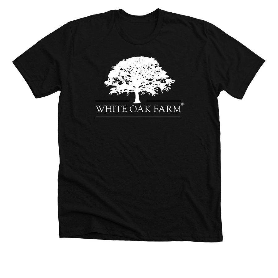 White Oak Farm- T Shirts, a Solid Black Blend Premium Unisex Tee